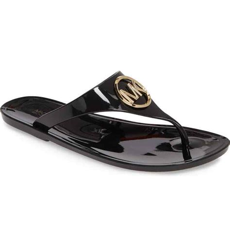 michael kors lillie jelly thong sandals|michael kors jelly sandals cheap.